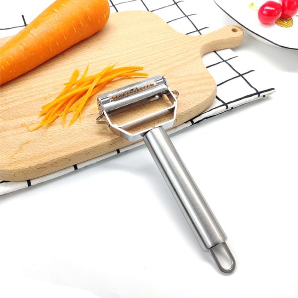 Multi-function fruit and vegetable grater Double-end scraper shredder Shredder fruit peeling knife cucumber radish shaving knife - Image 5