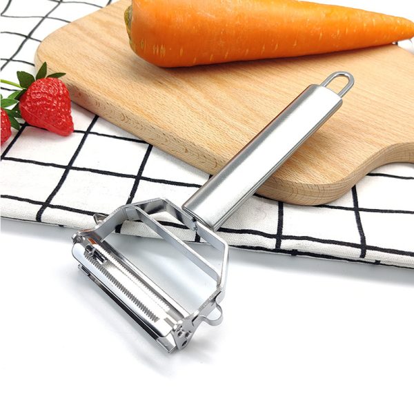 Multi-function fruit and vegetable grater Double-end scraper shredder Shredder fruit peeling knife cucumber radish shaving knife - Image 3